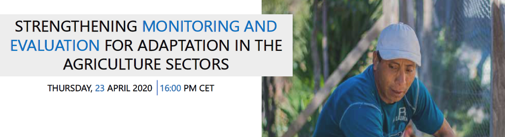 Strengthening monitoring and evaluation for adaptation in the agriculture sectors