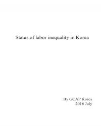 Status of labor inequality in Korea