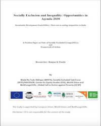 Social Inequality and Exclusion in India: Opportunities in Agenda 2030 