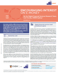 Encouraging Interest on E-Money