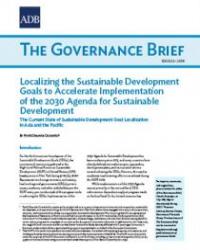 Localizing the Sustainable Development Goals to Accelerate Implementation of the 2030 Agenda for Sustainable Development
