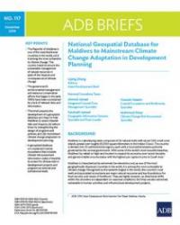 National Geospatial Database for Maldives to Mainstream Climate Change Adaptation in Development Planning