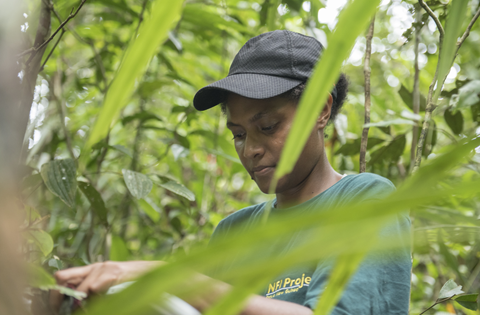 Young Woman in Forest