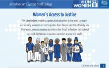 UNSSC's Interactive Learning Package on Women's Access to Justice
