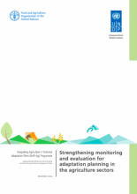 Strengthening monitoring and evaluation for adaptation planning in the agriculture sectors