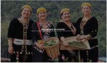 Four Malaysian Women Holding Natural Products 