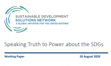 Speaking Truth to Power about the SDGs 